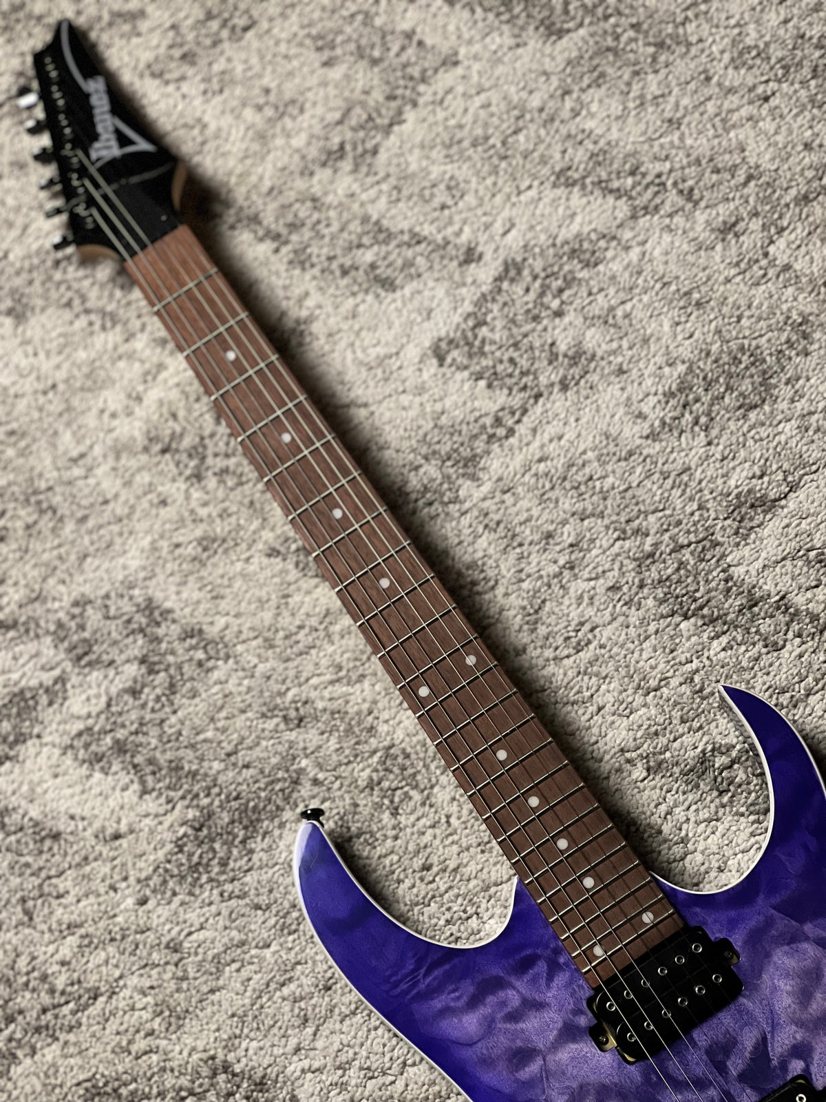 Ibanez RG421QM in Cerulean Blue Burst I260810430 (USED)
