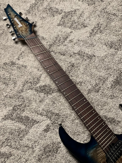 Ibanez RGMS7PB-CBS 7-String in Cosmic Blue Starburst