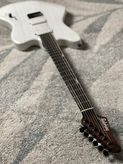 Soloking MJM-1 Custom Baritone HH with Fishman Fluence and Wenge Neck in Open Pore White