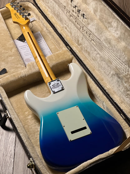 SQOE SEST1001 HSS Custom Shop Series in Belair Blue Limited Edition with Hardshell Case