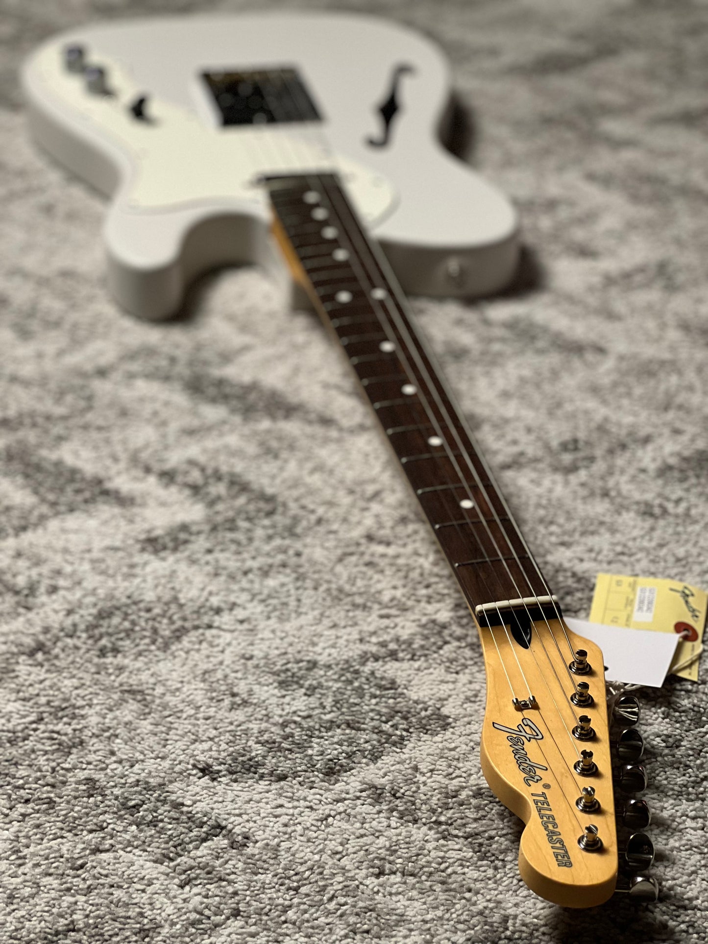 Fender MIJ Limited Kusumi Color Telecaster Thinline with RW FB In Kusumi White JD24021247