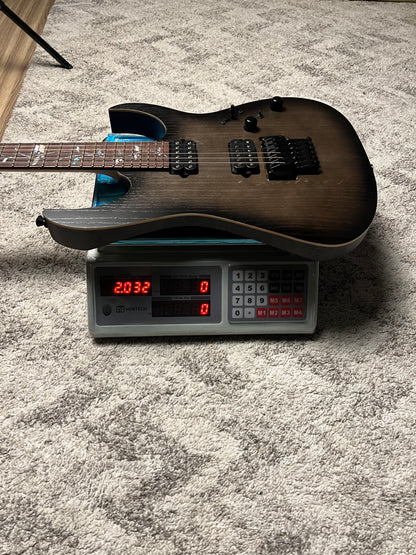 Ibanez J Custom RG8620AH-AGF in Anvil Gray Burst Flat w/Case F2533769