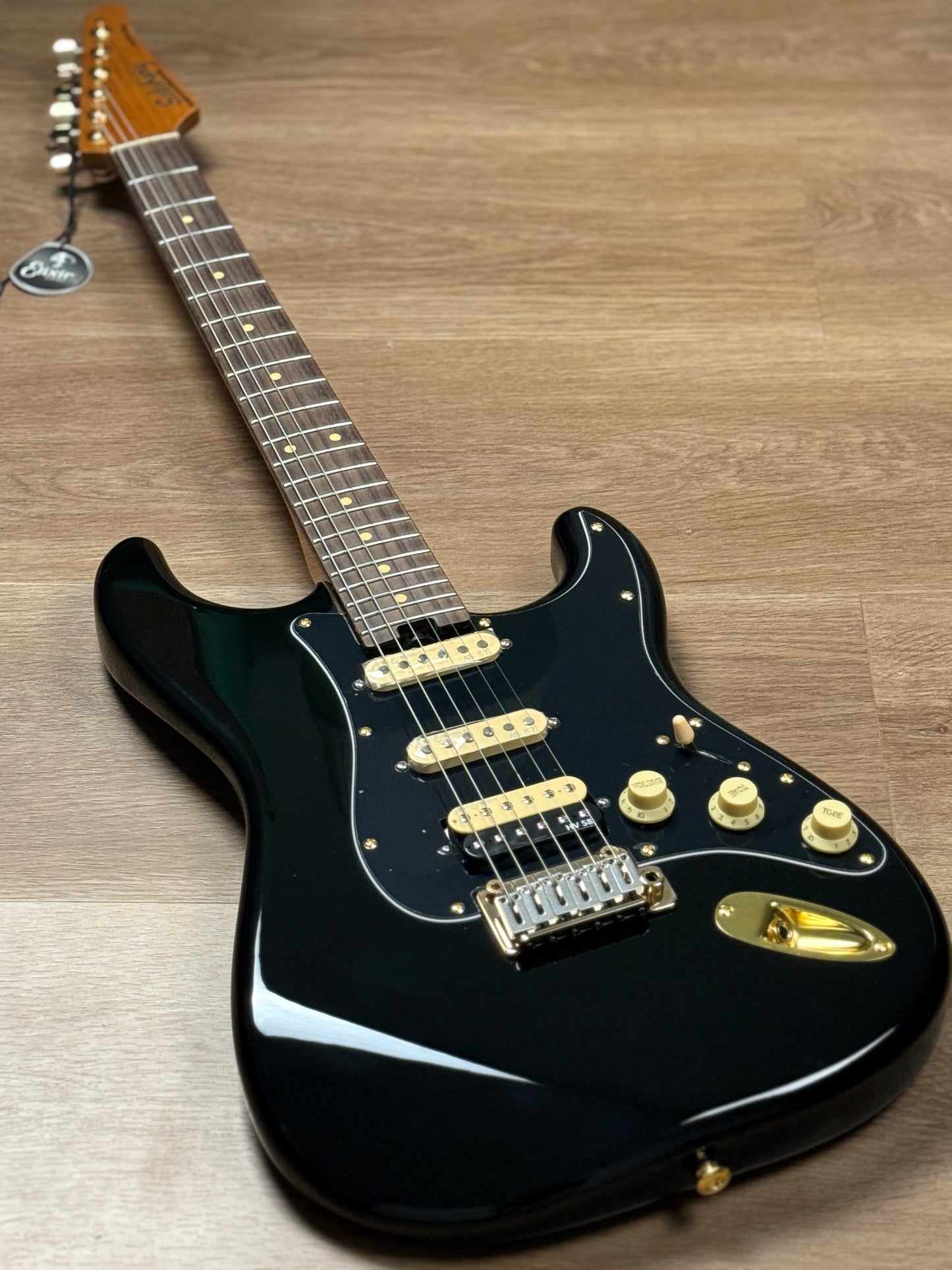 Soloking MS-1 Artisan with Rosewood FB in Black Beauty with Gold Hardware JESCAR