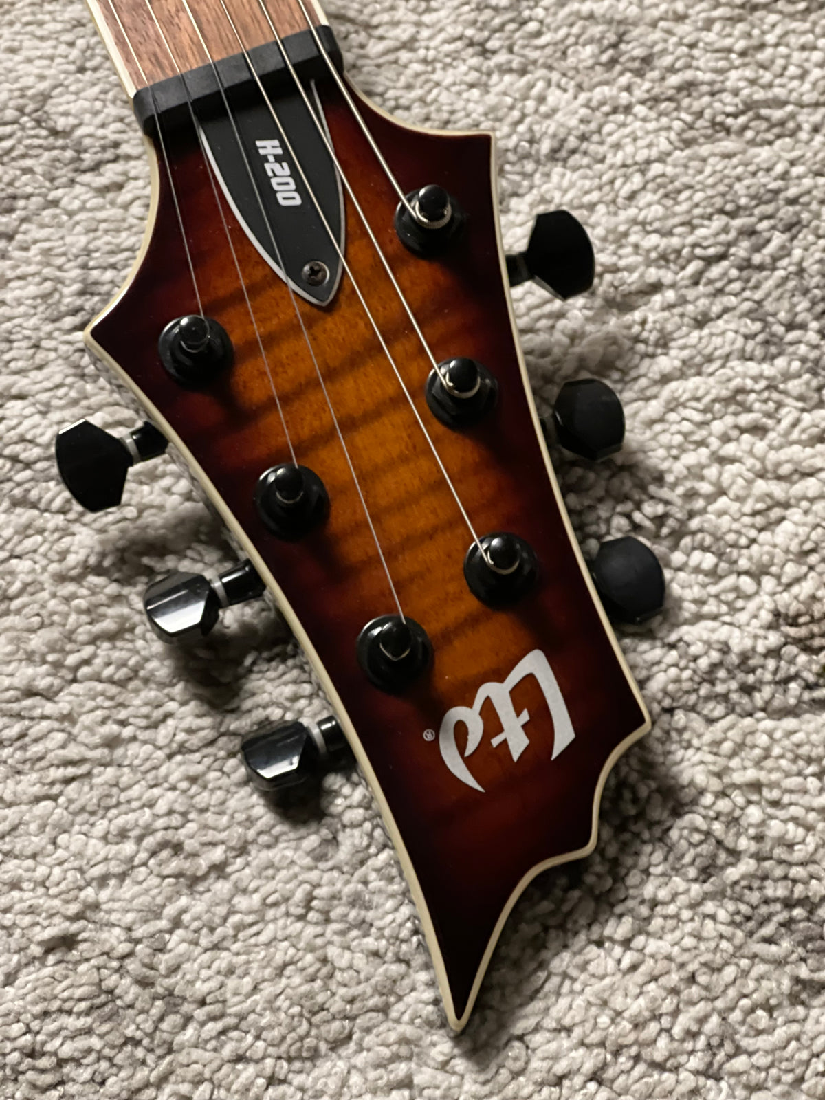 ESP LTD H-200FM In Dark Brown Sunburst