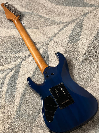 Soloking MS-1 Custom 24 HH FR Revenant in Black Aqua Burst