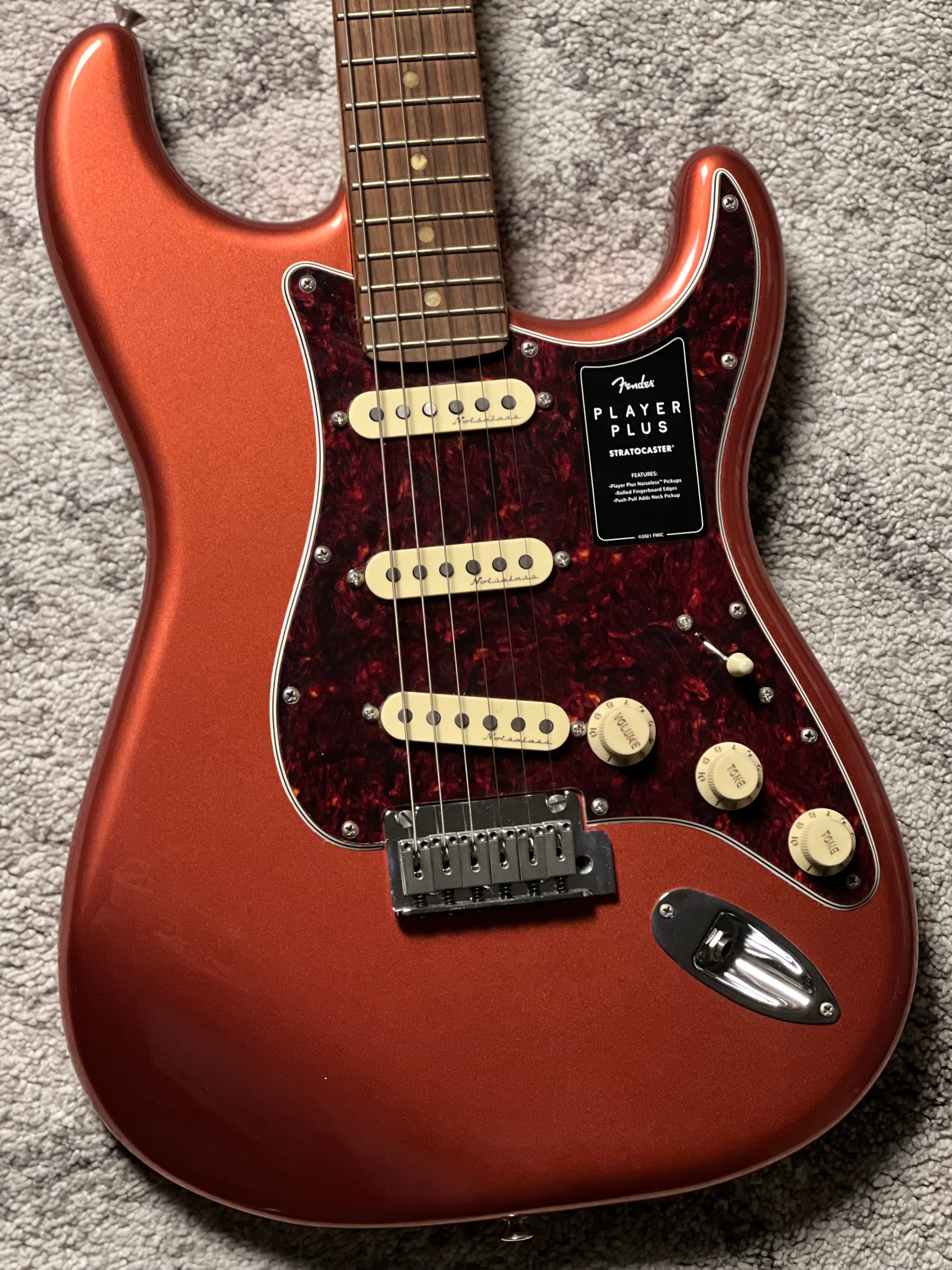 Fender Player Plus Stratocaster - Aged Candy Apple Red with Pau