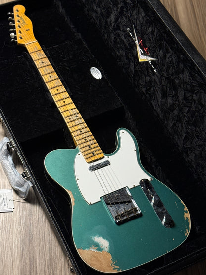 Fender Custom Shop 1965 Telecaster Heavy Relic with Quartersawn Maple in Aged Sherwood Green Metallic