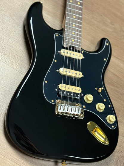 Soloking MS-1 Artisan with Rosewood FB in Black Beauty with Gold Hardware JESCAR