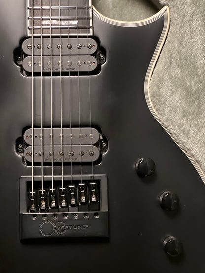 ESP E-II Eclipse-7 EverTune in Black Satin ES8195253