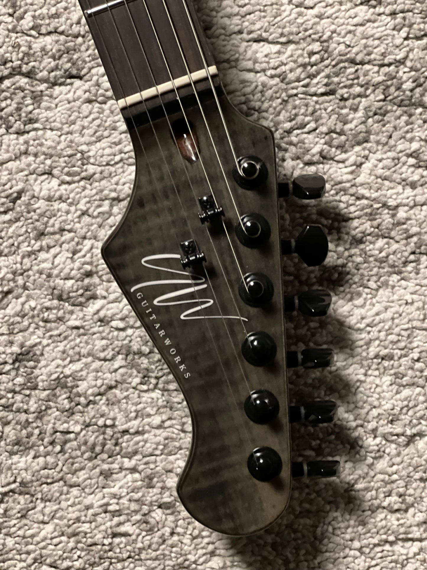 UW GuitarWorks Jazz Pop TL in Transparent Black
