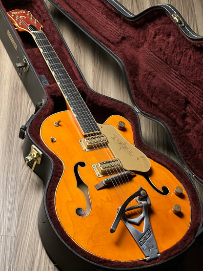 Gretsch G6120-1959 Chet Atkins Hollowbody w/Bigsby in Vintage Orange Stain (USED) JT09041398