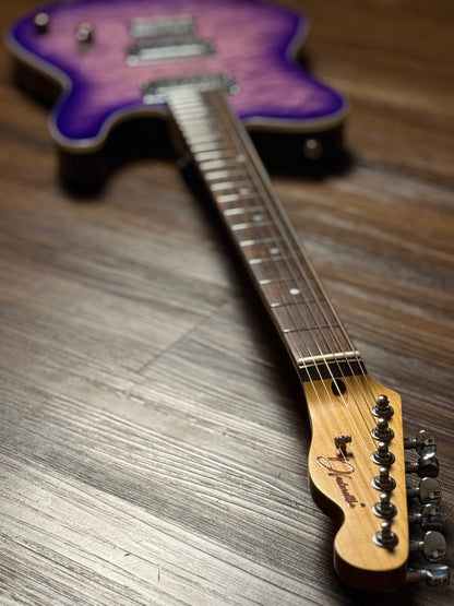 Dhatarattha Custom DTL HH Quilt in Emerald Purple Burst with Rosewood FB