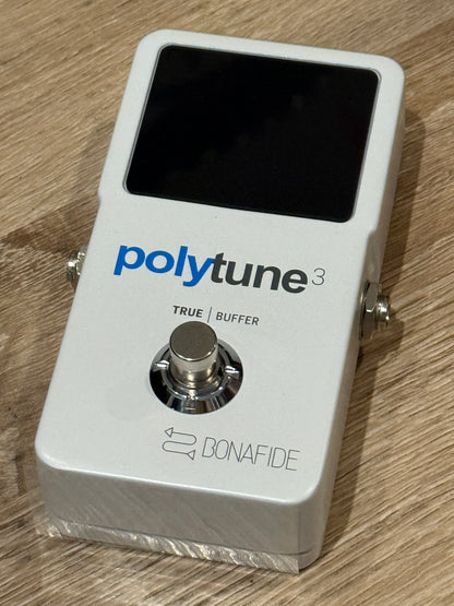 TC Electronic PolyTune 3 Polyphonic LED Guitar Tuner Pedal with Buffer