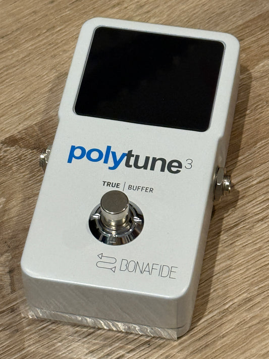 TC Electronic PolyTune 3 Polyphonic LED Guitar Tuner Pedal with Buffer