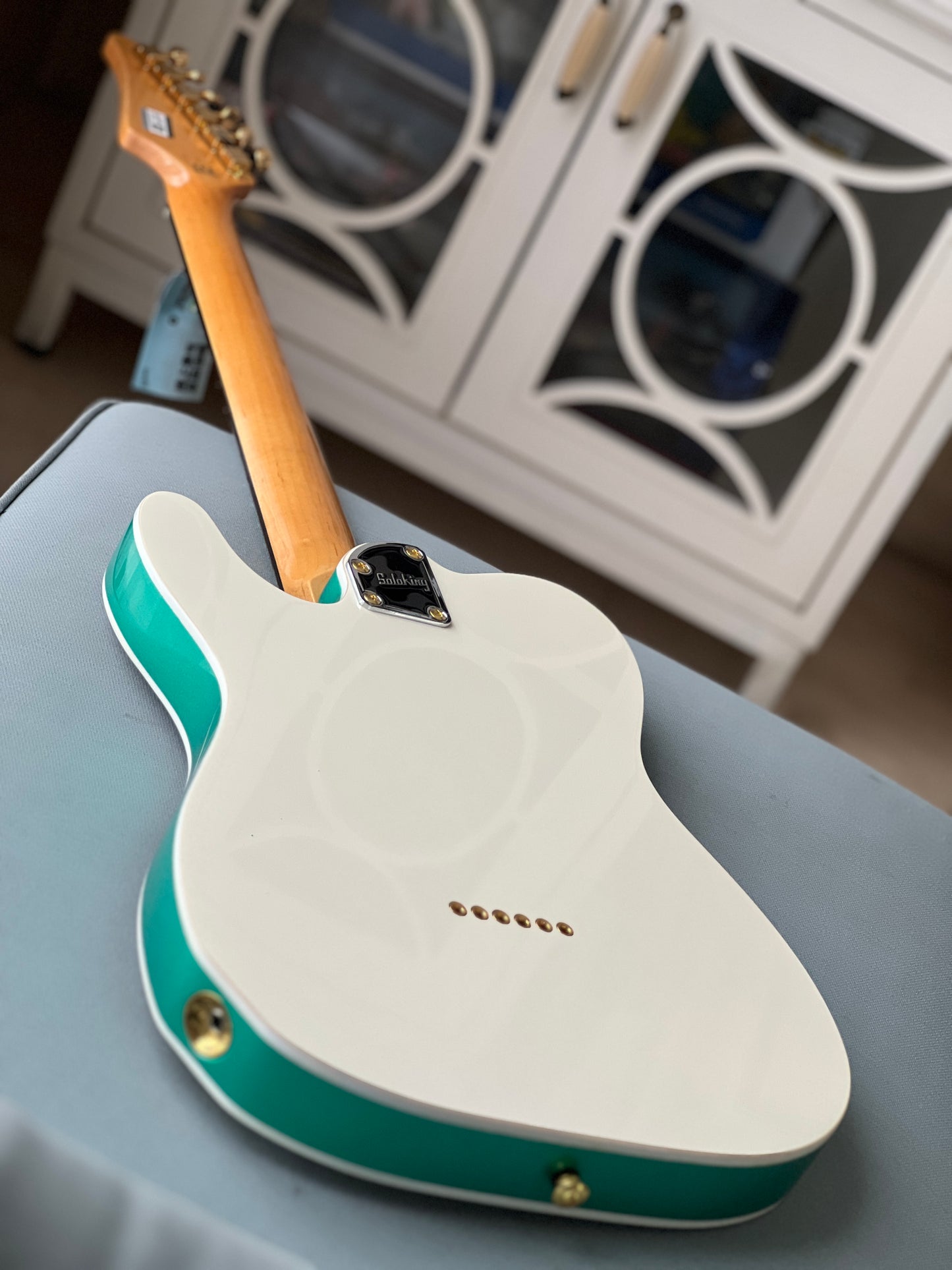 Soloking MT-1G Elite in Vintage White / Sparkle Green with Gold Hardware 2025 Limited Edition