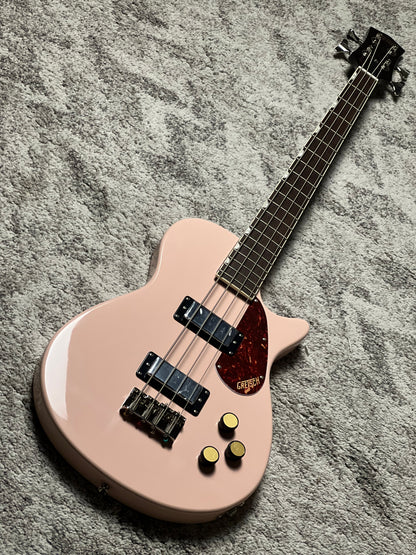 Gretsch Streamliner Jet Club Bass Single-Cut with Laurel FB in Shell Pink