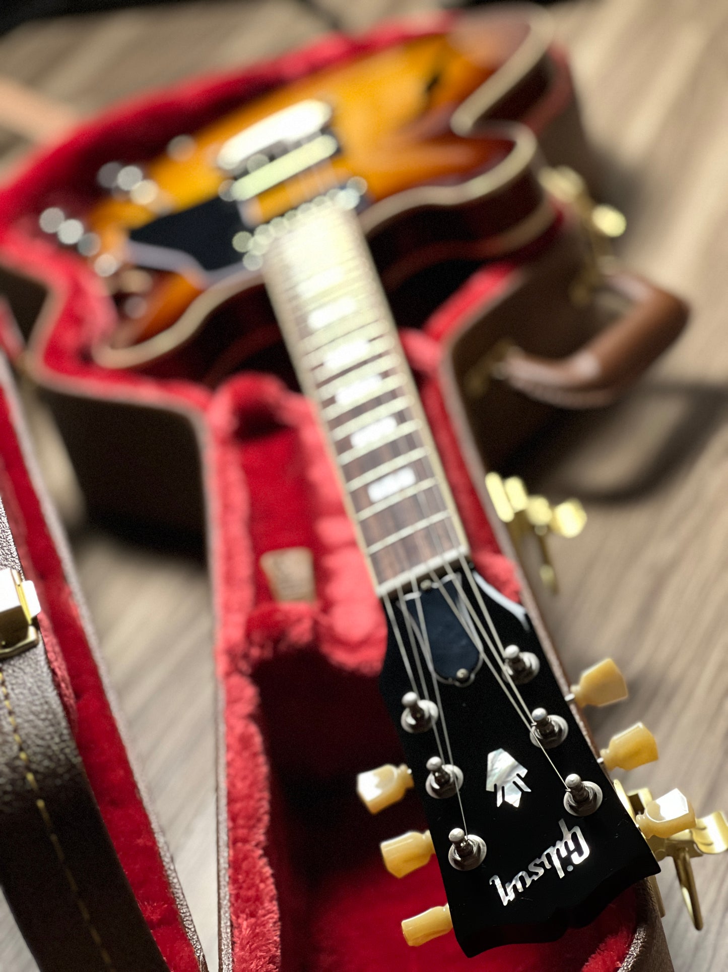 Gibson ES-335 Figured Semi Hollow Body in Iced Tea w/Case 228340110