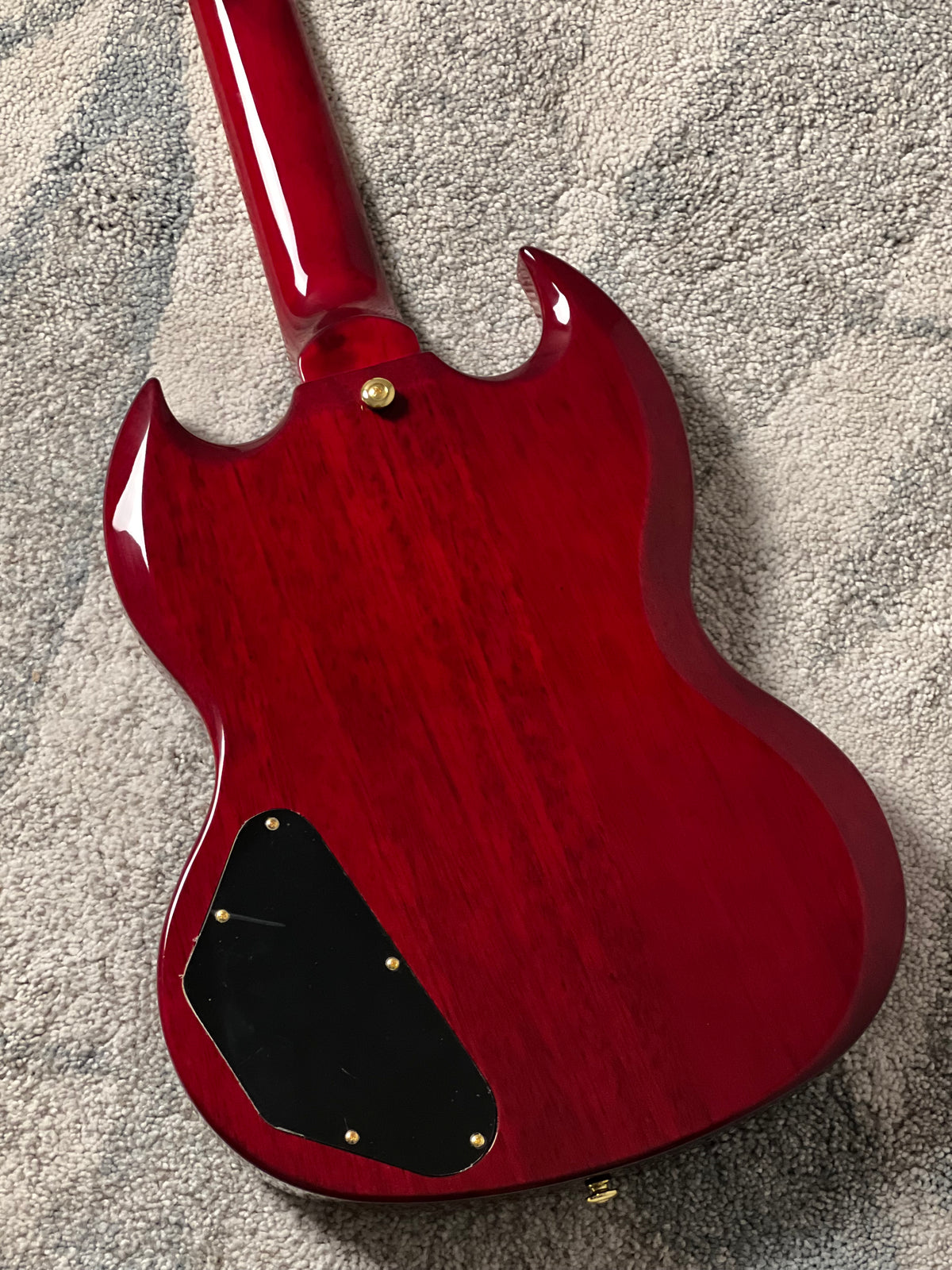 Soloking SG60 MKII in Transparent Red Cherry with Gold Hardware (Altered Headstock)