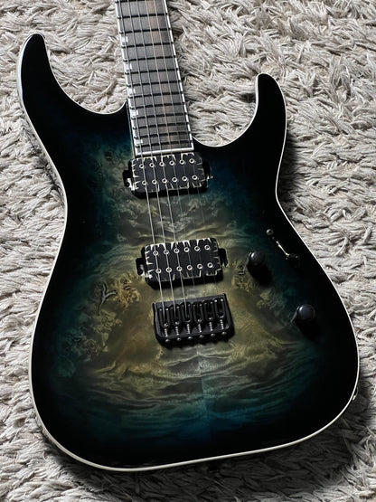 ESP E-II M-II NT HS BM Mercury In Blue Burst