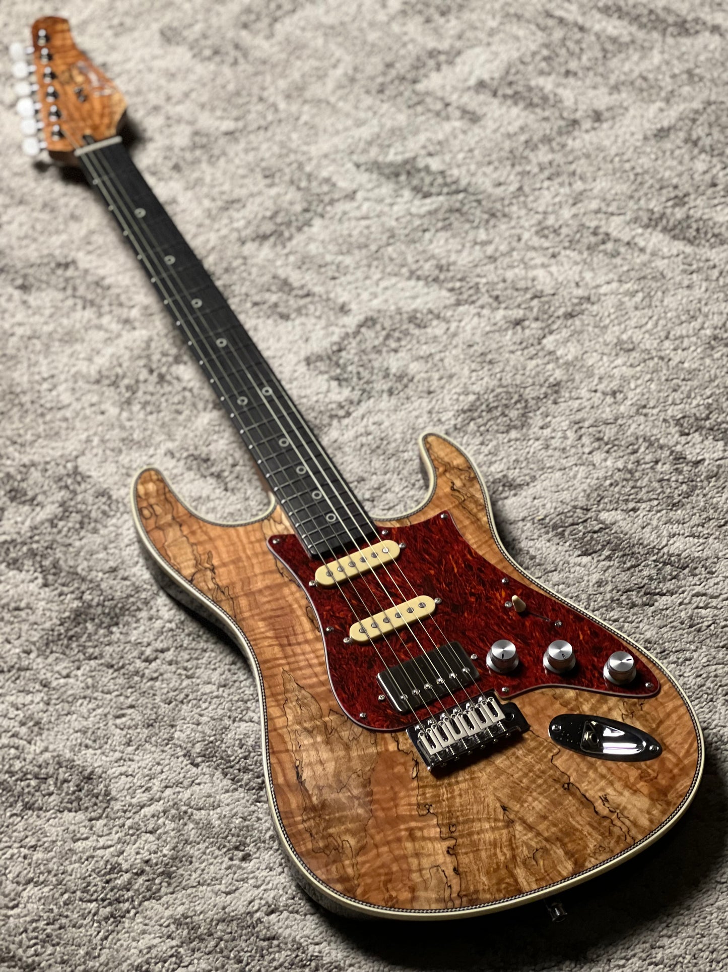 Dhatarattha Custom DST HSS in Exotic Spalted Maple with Rosewood FB