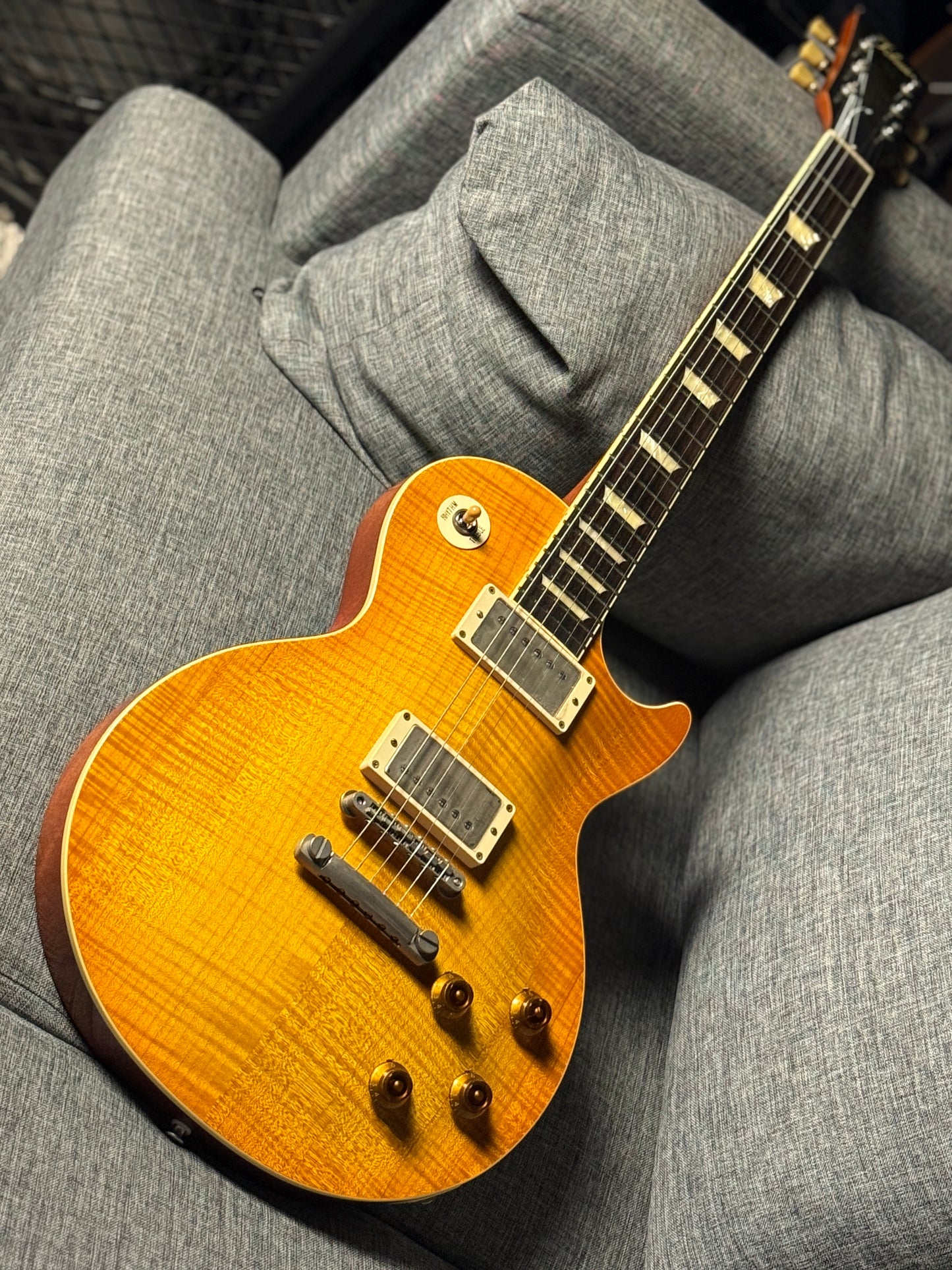Tokai Love Rock LS150F-3A-RELIC SG/HB Premium Series Japan 3A Solid Flame Top in Honeyburst S/N 2449308