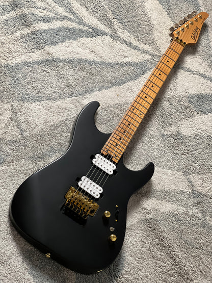 Soloking MS-1 Custom 24 HH FR Flat Top in Satin Black Limited Edition