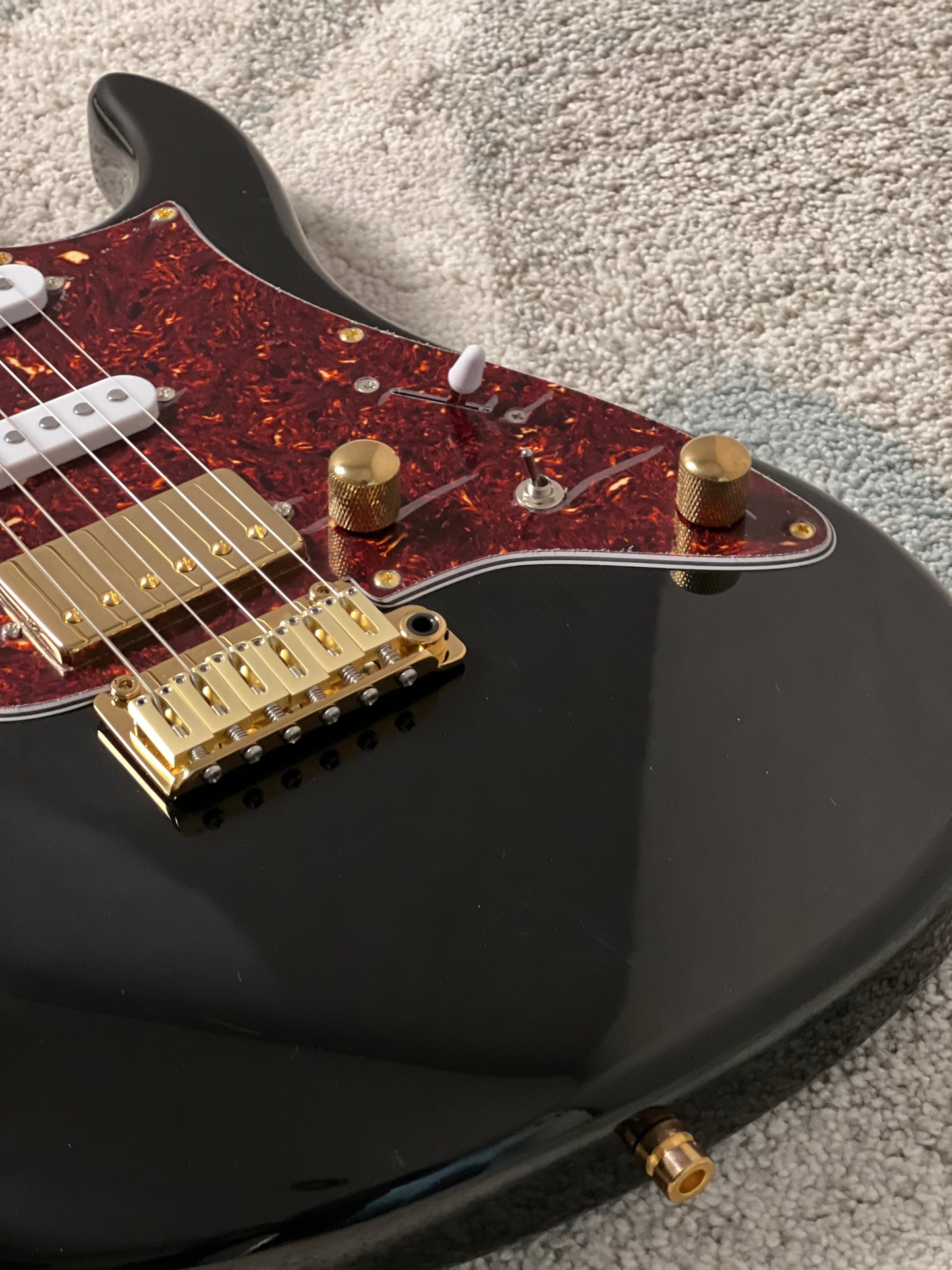 SLX X Dhatarattha Custom DST in High Gloss Black with Rosewood FB