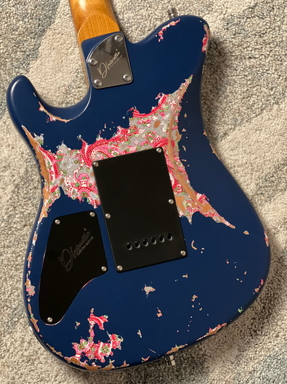 Dhatarattha Performance DTL HH in Navy Blue Over Pink Paisley with RW FB