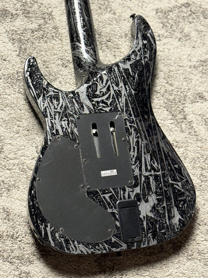 Schecter C-1 FR-S Silver Mountain - Black and Silver W21080094 (USED)