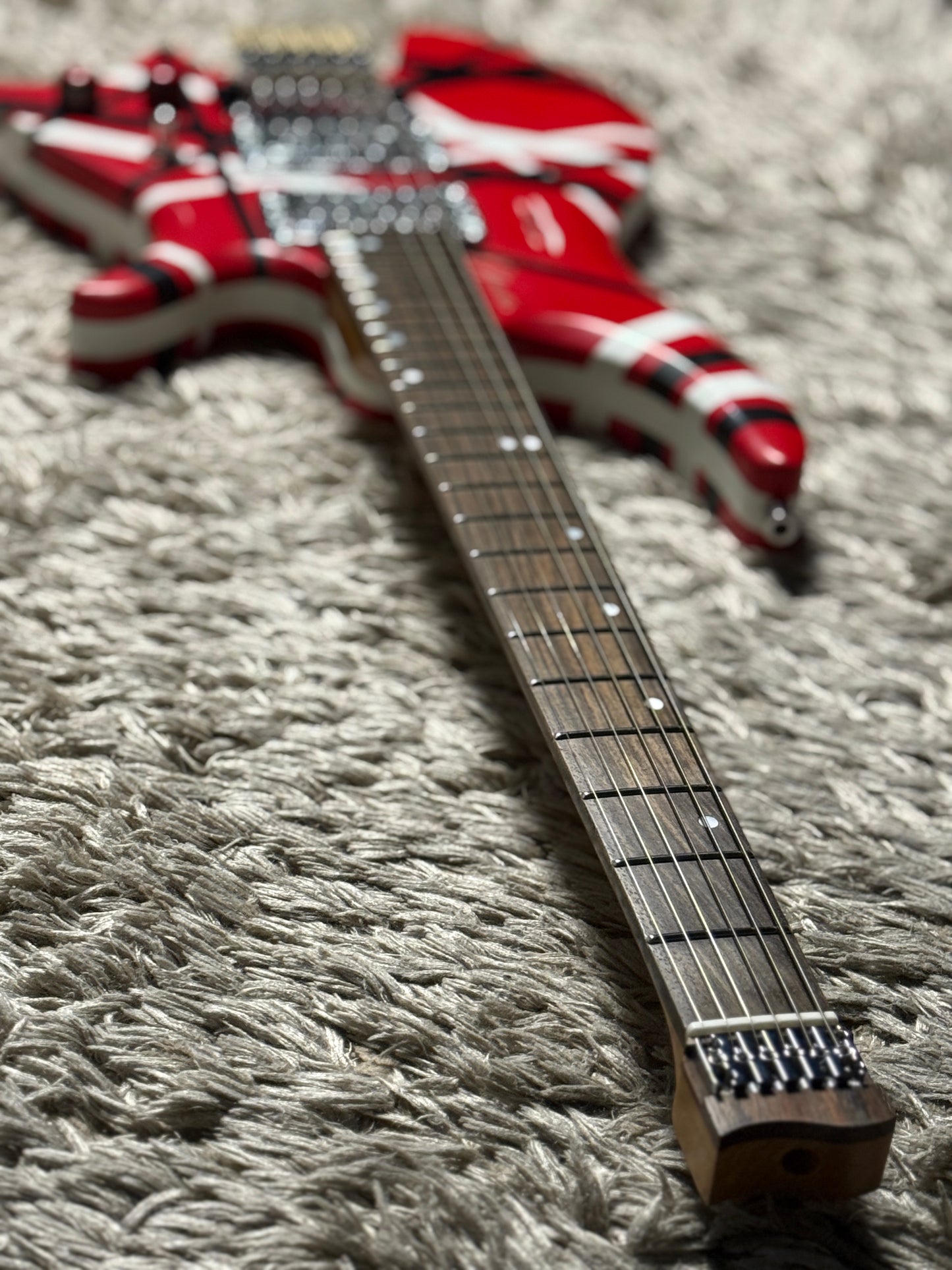 Dhatarattha Custom DHL in Red with Black and White Stripes with RW FB and Nitrocellulose Lacquer