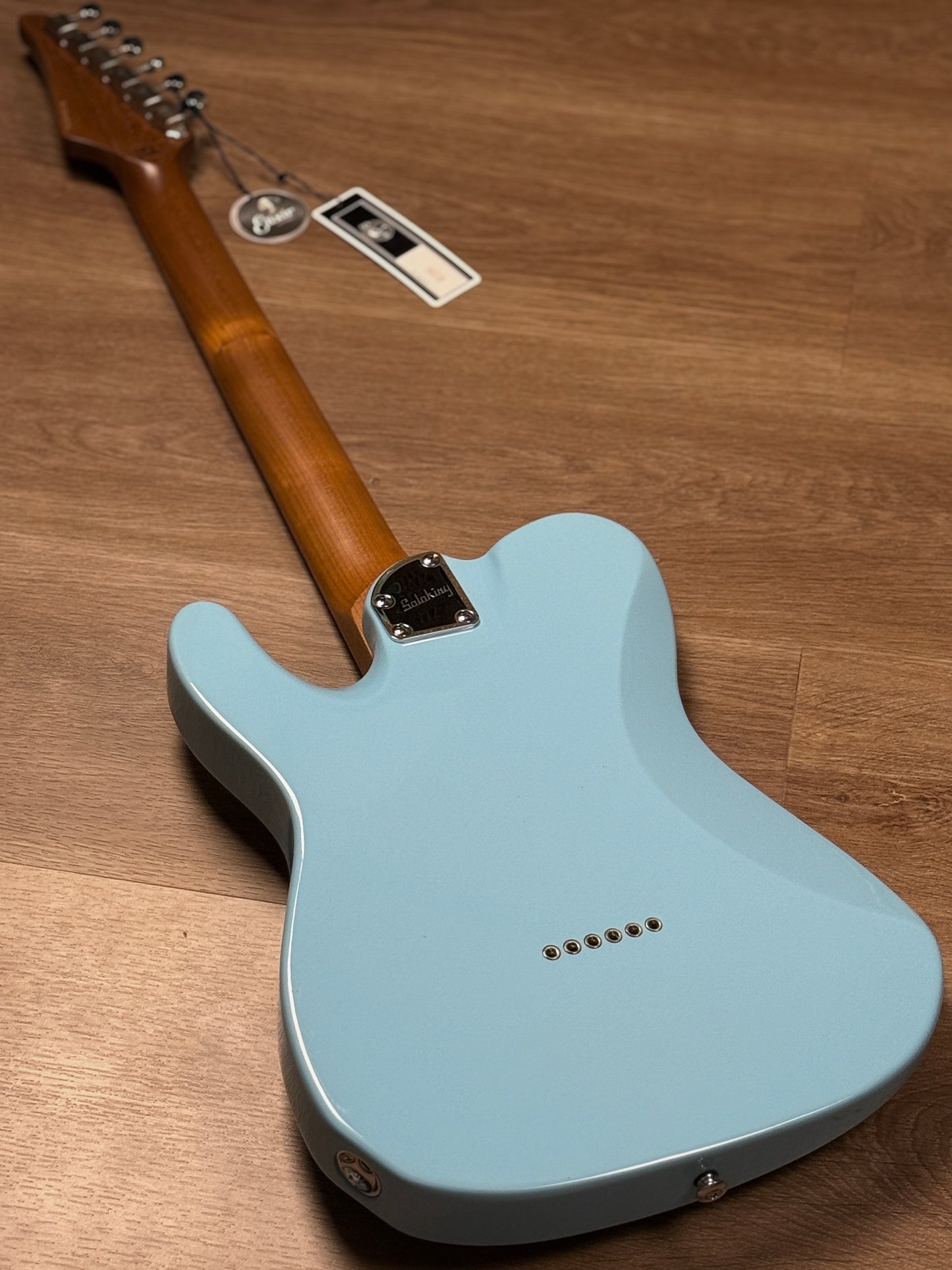 Soloking MT-1 Vintage FMT with Rosewood FB and 5A Flame Top in Celeste Blue Nafiri Special Run