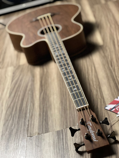 Tanglewood Reunion Pro Acoustic Bass Solid Top Cutway TRU 7AB CEAW in Natural