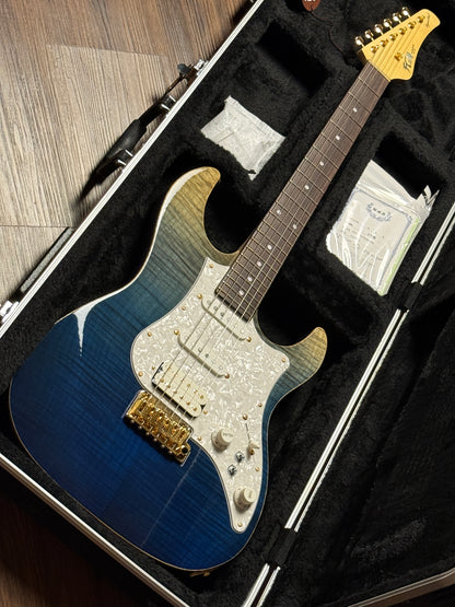 Fujigen FGN Guitars Expert EOS Odyssey in Navy Blue with Hardshell Case F230173