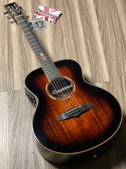 Tanglewood TWX1EK Winterleaf Exotic Mini Top Solid Spruce in Autumn Burst Gloss w/Bag