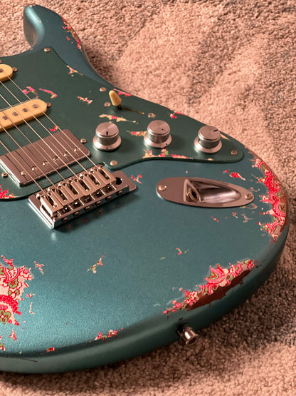 Dhatarattha Performance DST HSS in Ocean Turquoise over Pink Paisley with RW FB
