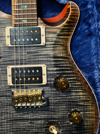 PRS Custom 24 Wood Library Burnt Maple Leaf Satin Rosewood Neck 0412052