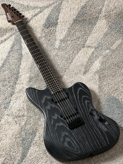 Soloking MJM-1 Custom Baritone HH with Wenge Neck in Driftwood Black