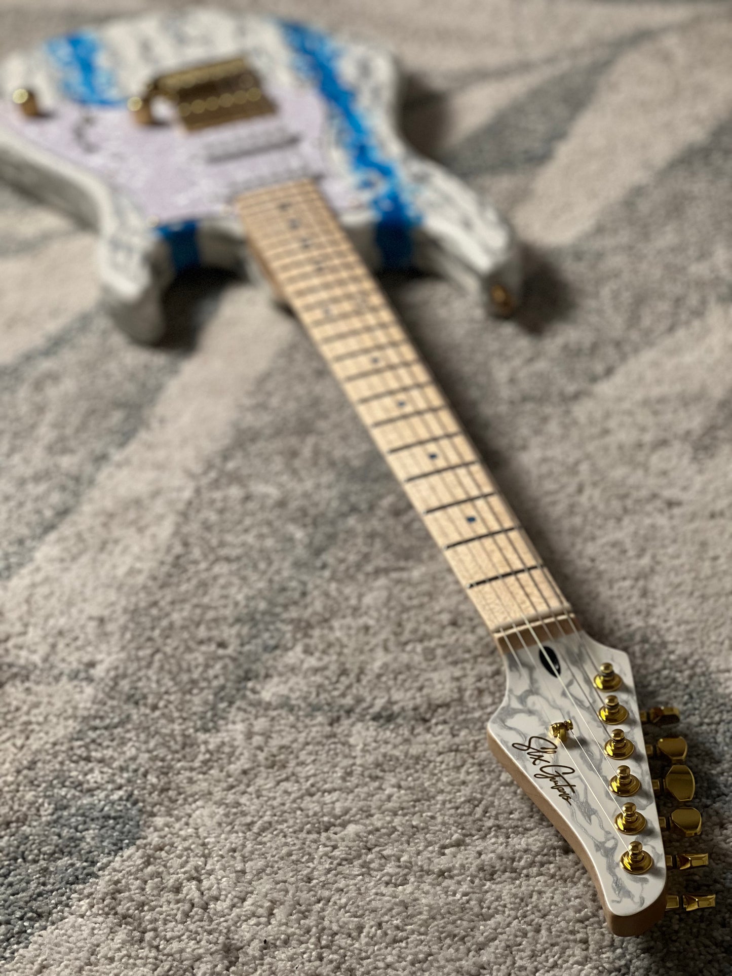 SLX X Dhatarattha Custom DST in Antarctic Shmear with Maple FB