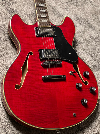 Sire Larry Carlton H7 Semi-hollow in See Through Red