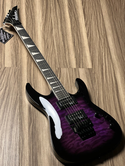 Jackson JS Series Dinky Arch Top JS32Q DKA with Amaranth FB in Transparent Purple Burst