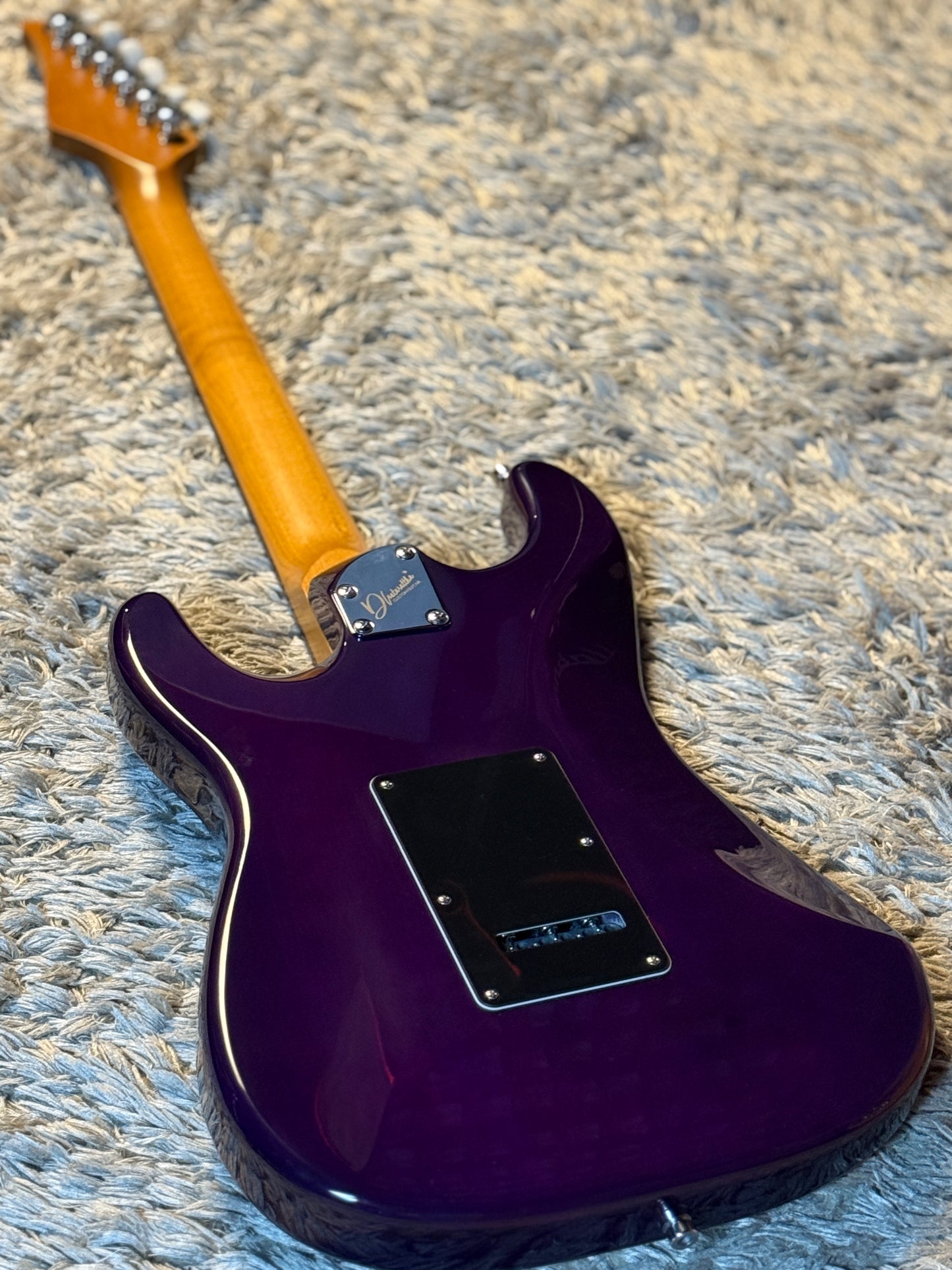 Dhatarattha Custom DST HSS Quilt in Purple Amethyst Burst with Rosewood FB