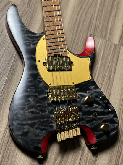 Ibanez MGFM10-OBL Manuel Gardner Fernandes Signature w/Bag in Obsidian Black Low Gloss 241213652