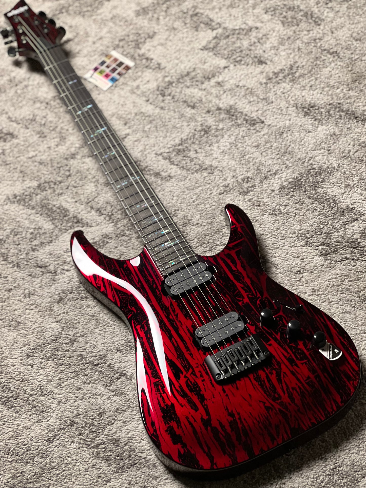 Schecter C-1 Silver Mountain - Blood Moon W21080117