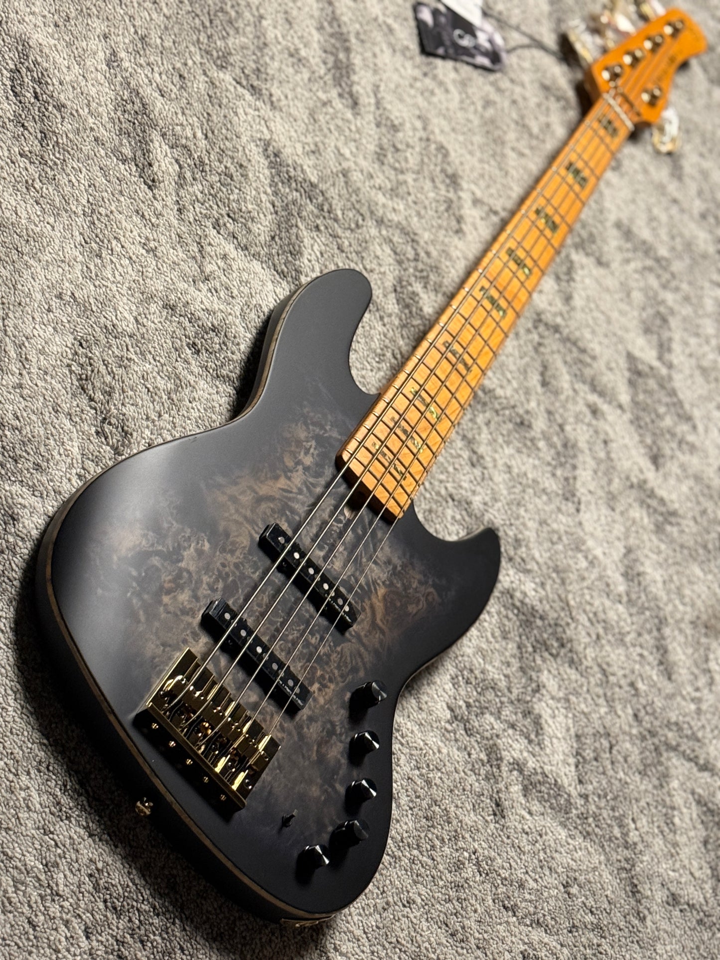 Sire Marcus Miller V10 5 String Bass Guitar in Trans Black Satin