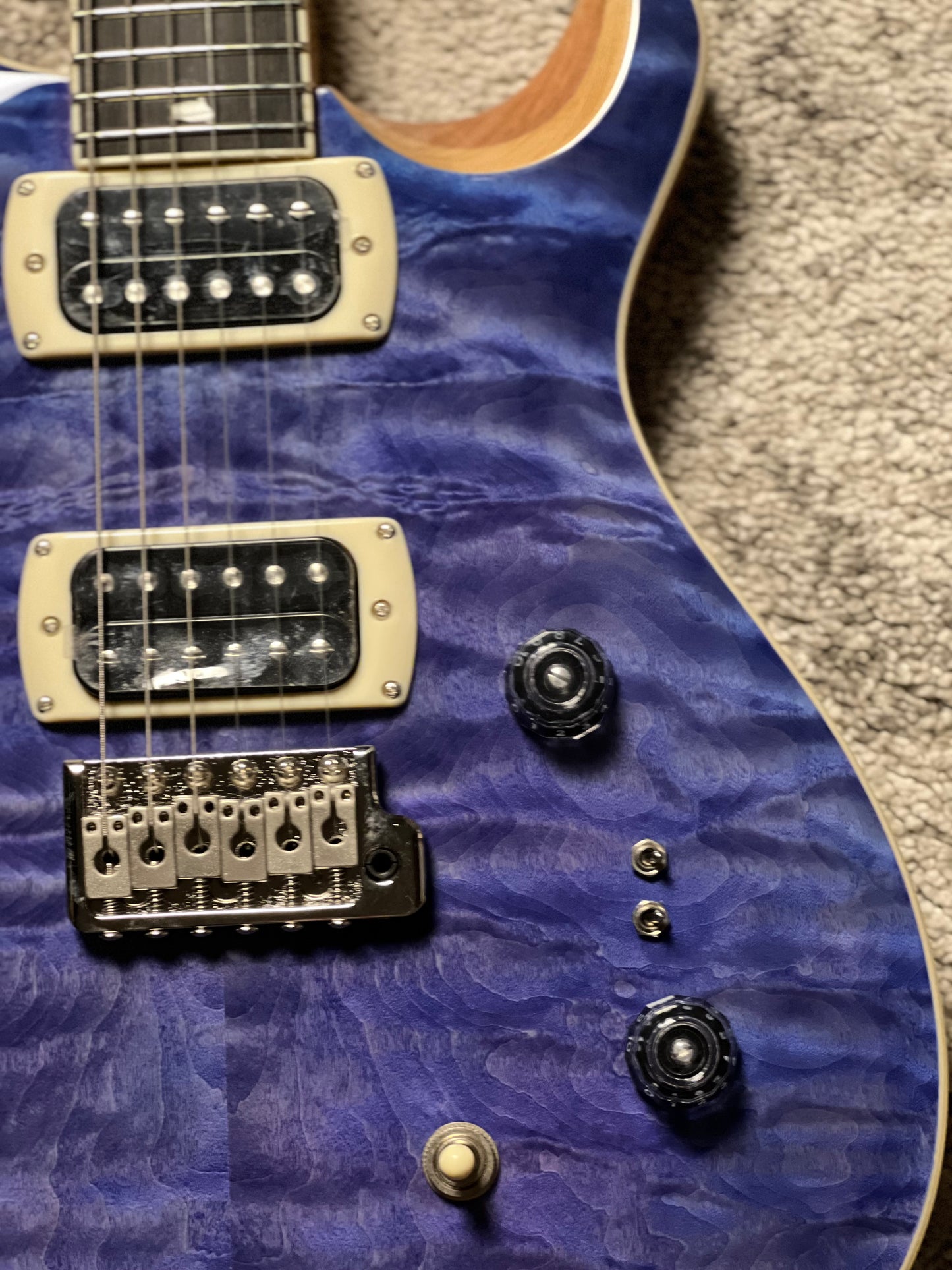 PRS SE Custom 24-08 Quilt in Faded Blue