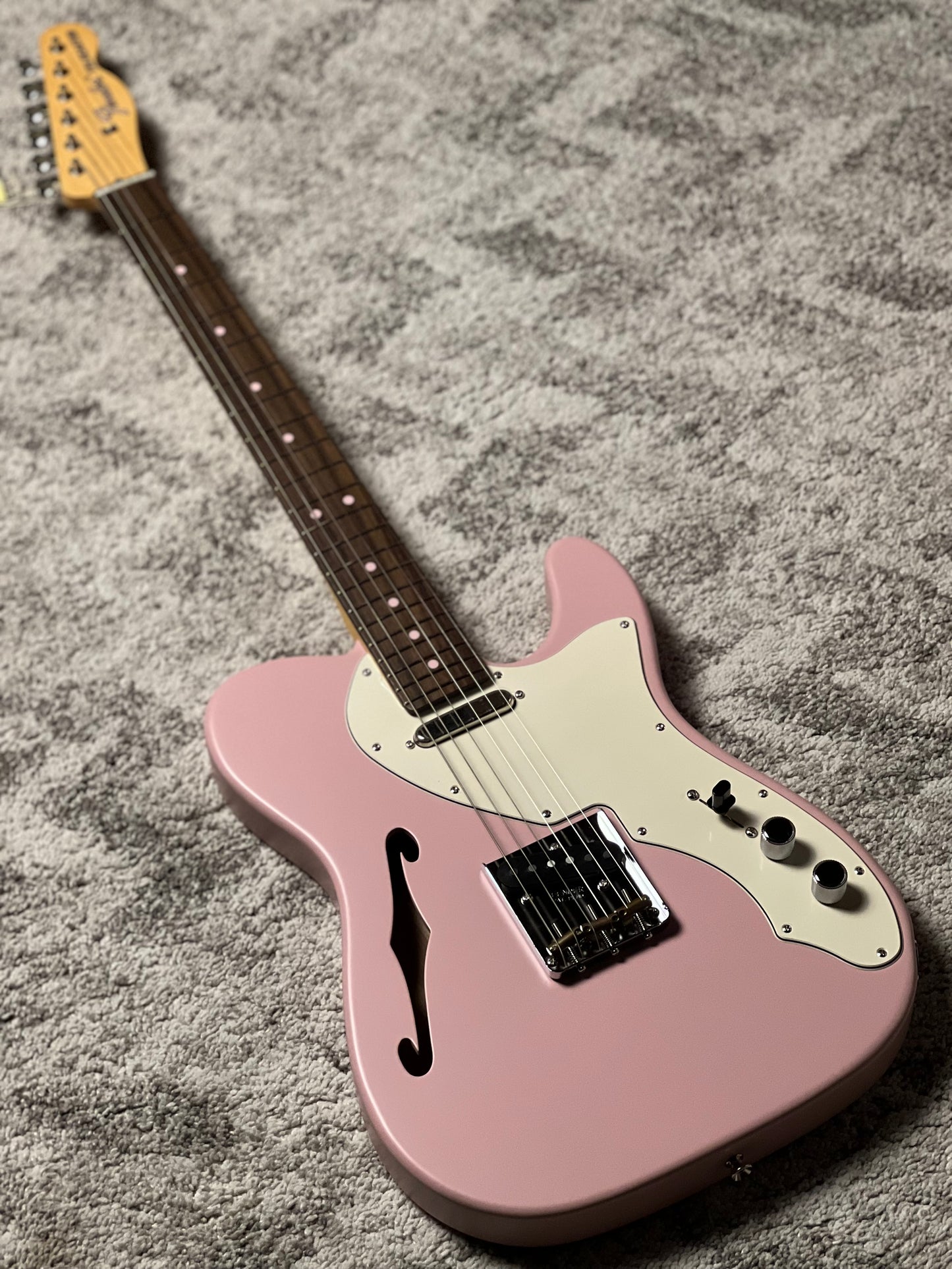 Fender MIJ Limited Kusumi Color Telecaster Thinline with RW FB In Kusumi Pink JD24017133