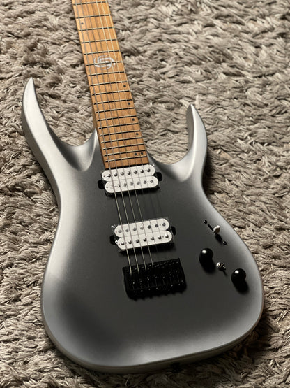 SQOE SEIB7S 7 String in Satin Neon Silver