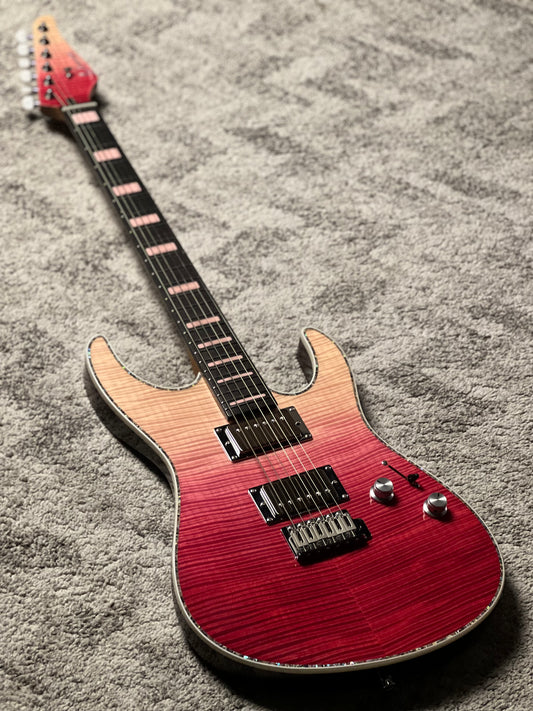 Dhatarattha Custom DST HH Flame in Magenta Surf with Rosewood FB