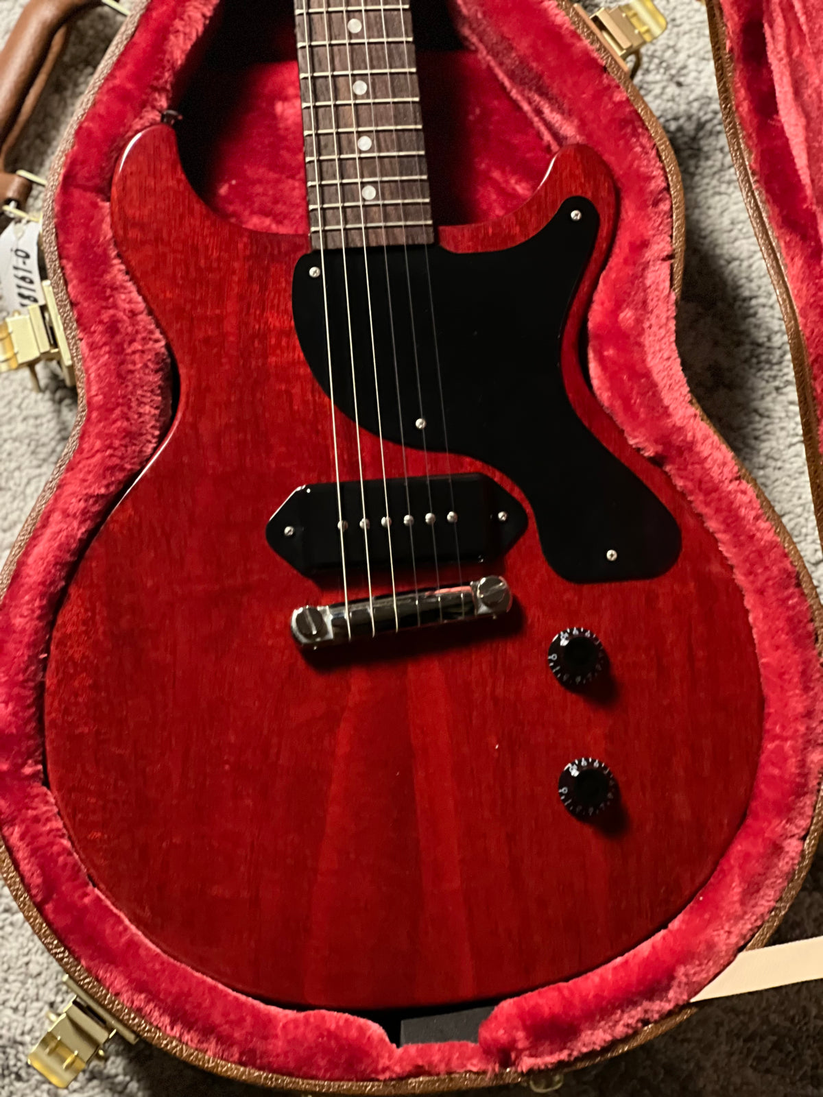 Gibson Les Paul Junior Double Cut in Vintage Cherry w/Case 221250142