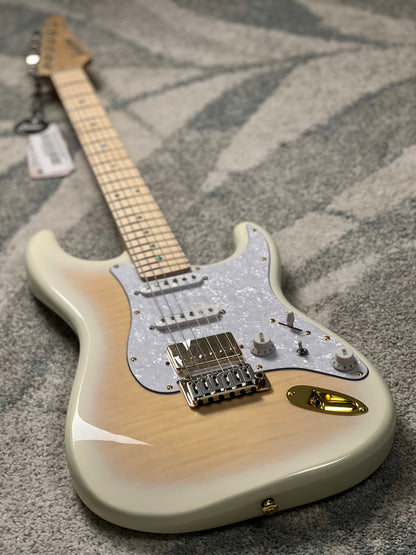 Soloking MS-1 FM Artisan พร้อมคอเปลวไฟย่างใน Nafiri Special Run สีแดงใส JESCAR 